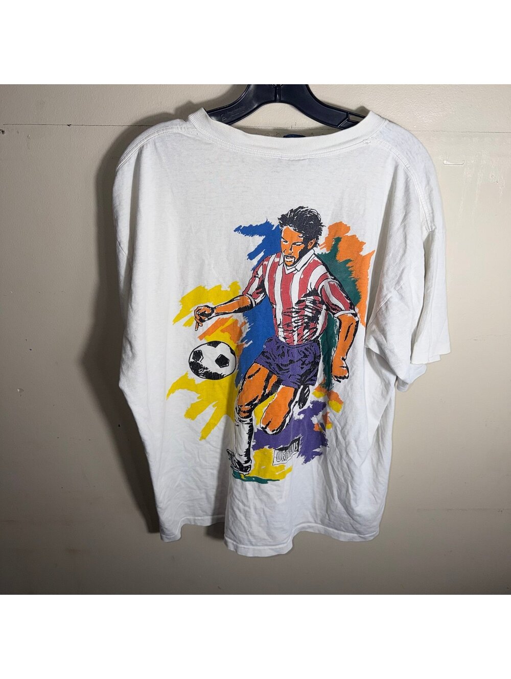 Grail Weekends Beachwear Colorful Soccer Shirt Mens XL Vtg y2k 90s Rare
